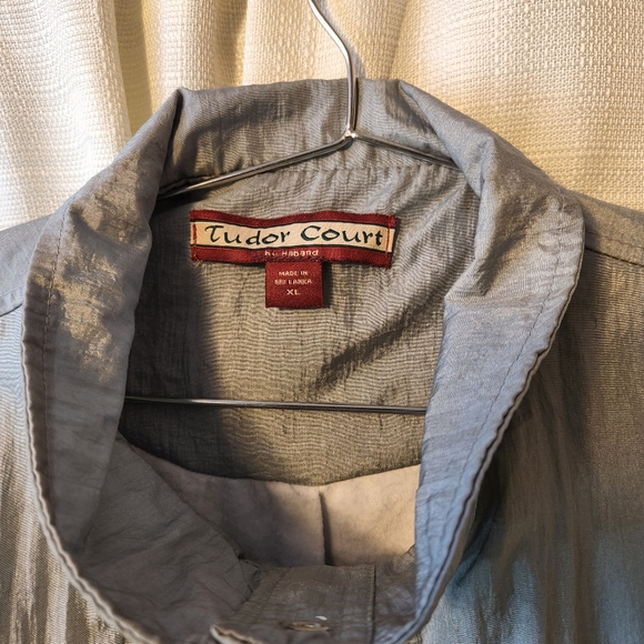 ✨ Vintage Y2K Crinkle Nylon Jacket Metallic XL 🧥 - Picture 6 of 7